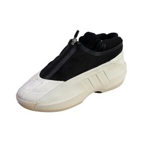 adidas Crazy IIINFINITY 2.5 Talc White Black Sneakers Men Size 8.5 Shoes Zipper